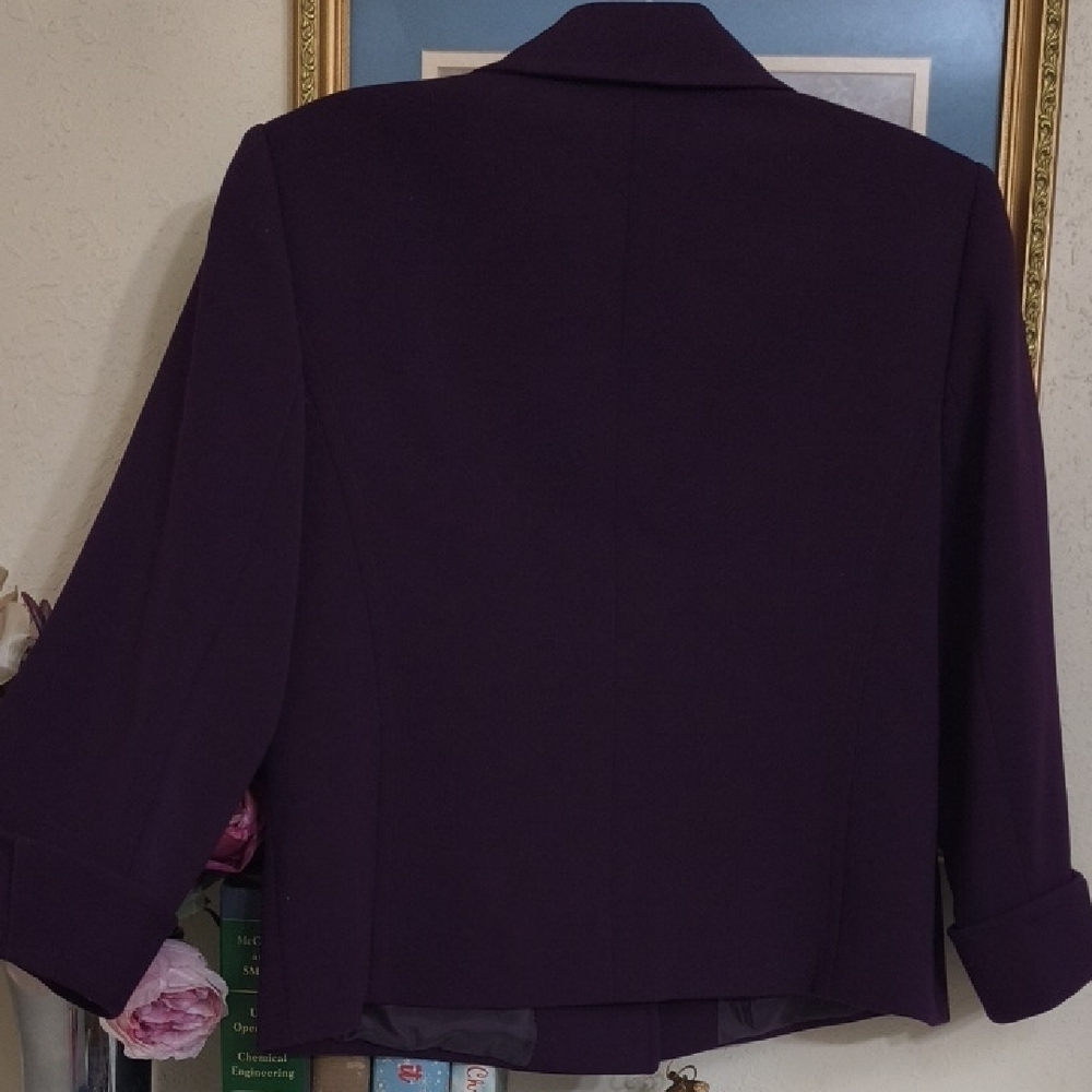 Chic Purple Women's Blazer/Jacket Career Party Formal Office - Picture 11 of 12